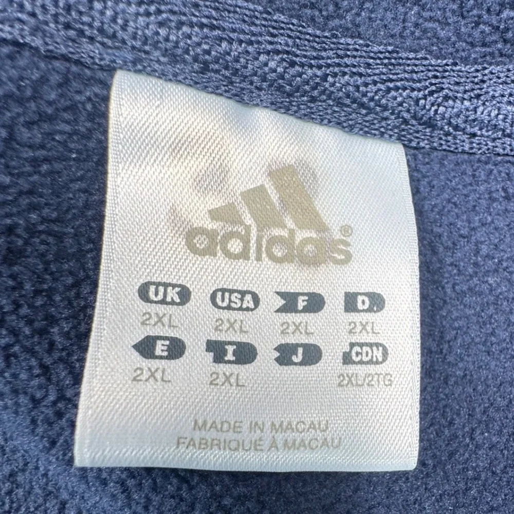 Vintage Adidas Notre Dame Fighting Irish ClimaWarm Fleece Zip Jacket‎ 2XL Y2K